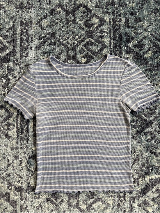 American Eagle Outfitters Tops - American Eagle Striped Knit Tee- Blue